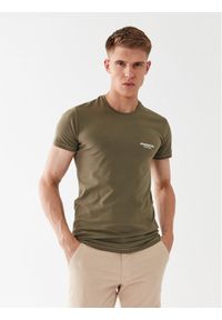 Aeronautica Militare T-Shirt AM1UTI003 Zielony Regular Fit. Kolor: zielony. Materiał: bawełna