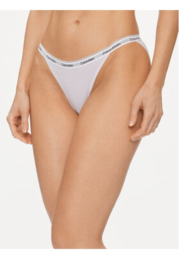 Calvin Klein Underwear Figi klasyczne 000QD5215E Fioletowy. Kolor: fioletowy. Materiał: bawełna