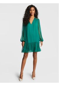 Nissa Sukienka koktajlowa RS13461 Zielony Regular Fit. Kolor: zielony. Materiał: jedwab. Styl: wizytowy #4