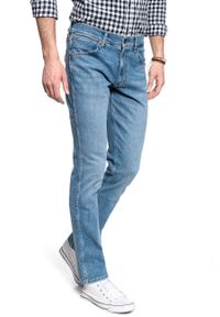 Wrangler - WRANGLER SPODNIE MĘSKIE GREENSBORO MID SUMMER BLUE W15QV712Z #5