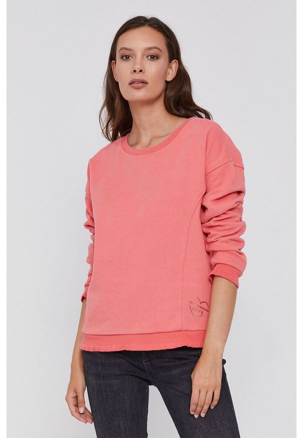 Frieda & Freddies - Bluza. Kolor: różowy. Długość rękawa: długi rękaw. Długość: długie