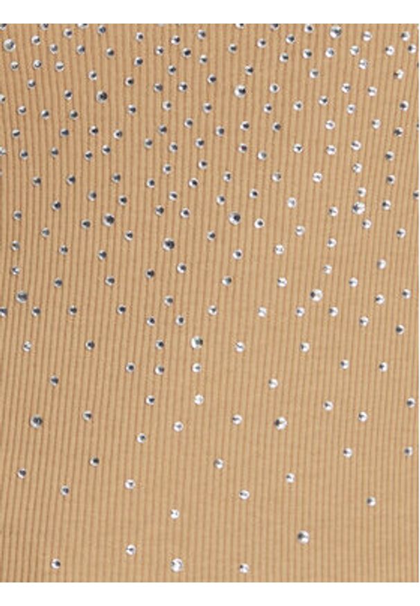 Rinascimento Top CFC0124040003 Beżowy Regular Fit. Kolor: beżowy. Materiał: bawełna