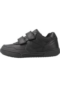 Geox - Kapcie GEOX J POSEIDO BOY Czarny. Kolor: czarny. Materiał: tkanina, skóra. Sport: turystyka piesza
