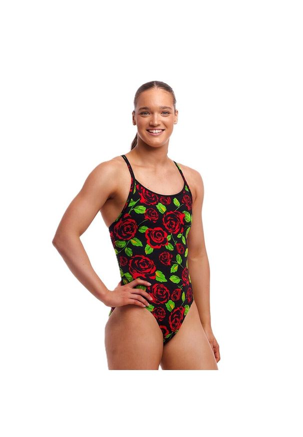 FUNKITA - Strój kąpielowy damski jednoczęściowy na basen plażę Funkita. Kolor: czarny