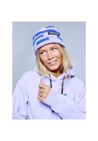 POEDERBAAS - Kapelusz - Damski - Freeride - liliowy. Kolor: fioletowy. Materiał: akryl, polar. Sezon: zima. Styl: retro, sportowy #1