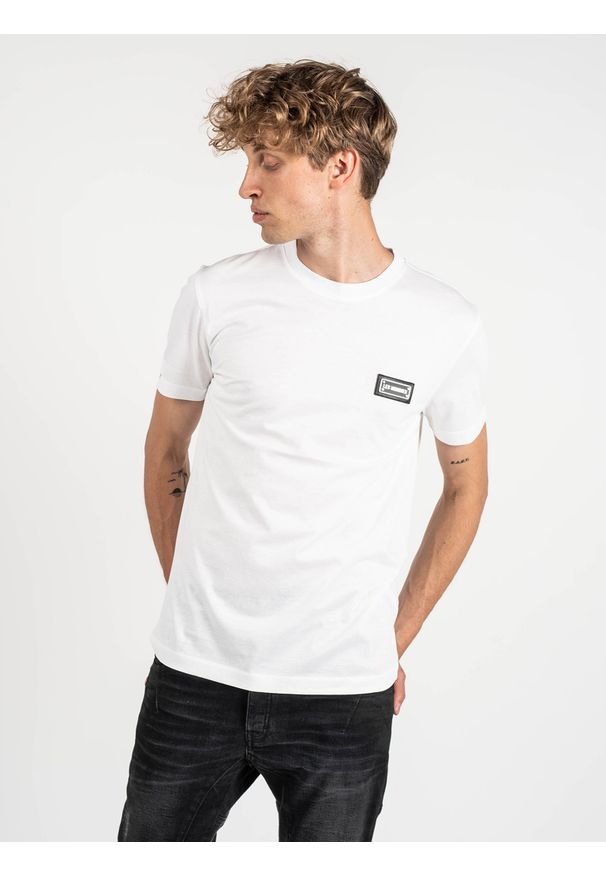 Les Hommes T-shirt | LKT100 703 | Mężczyzna | Biały. Okazja: na co dzień. Kolor: biały. Materiał: bawełna. Styl: casual