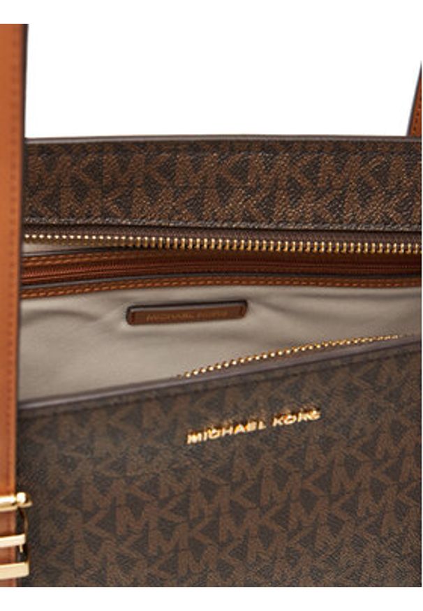 MICHAEL Michael Kors Torebka Quinn 30T5GQNT2B Brązowy. Kolor: brązowy. Materiał: skórzane