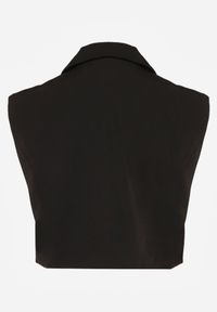 Renee - Czarna Kamizelka Garniturowa Zapinana na Guzik Tiamas. Okazja: na co dzień, do pracy, na spotkanie biznesowe. Kolor: czarny. Wzór: jednolity. Styl: klasyczny, casual, biznesowy #2