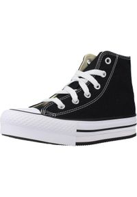 Obuwie Sportowe Dziecięce Converse Chuck Taylor All Star Lift Platform Czarny. Okazja: na co dzień. Kolor: czarny. Materiał: tkanina. Model: Converse All Star