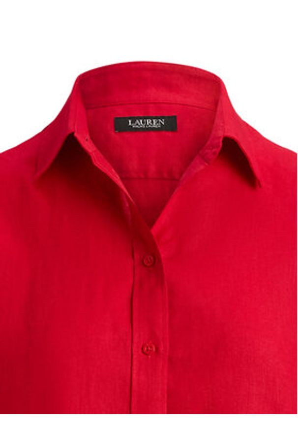 Lauren Ralph Lauren - LAUREN RALPH LAUREN Koszula 200782777073 Czerwony Relaxed Fit. Kolor: czerwony. Materiał: len