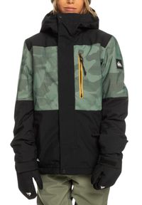 Kurtka narciarska chłopięca Quiksilver Mission. Kolor: zielony. Sezon: zima. Sport: narciarstwo