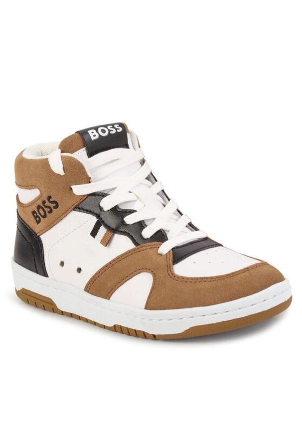 BOSS - Boss Sneakersy J29367 S Biały. Kolor: biały. Materiał: materiał