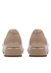 Clarks Półbuty 26181313 Beżowy. Kolor: beżowy. Materiał: lakier, skóra #6
