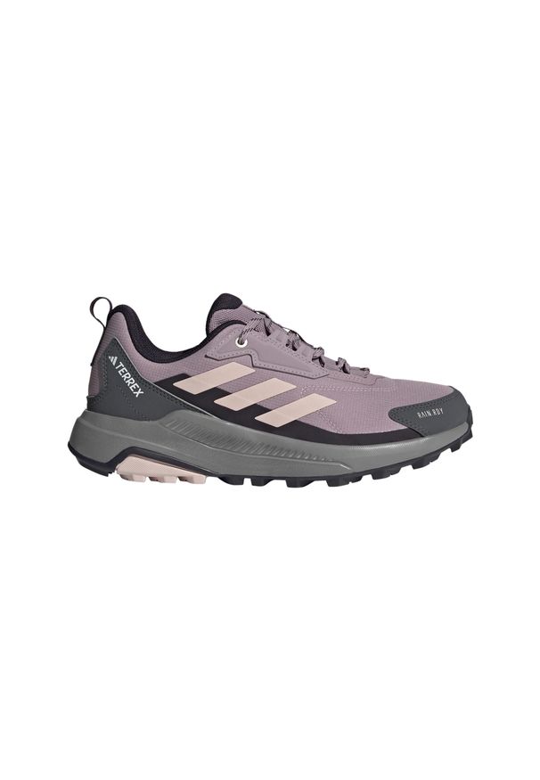 Adidas - Damskie buty trekkingowe adidas Terrex Anylander Rain.Rdy. Kolor: szary, fioletowy, różowy, wielokolorowy. Materiał: materiał