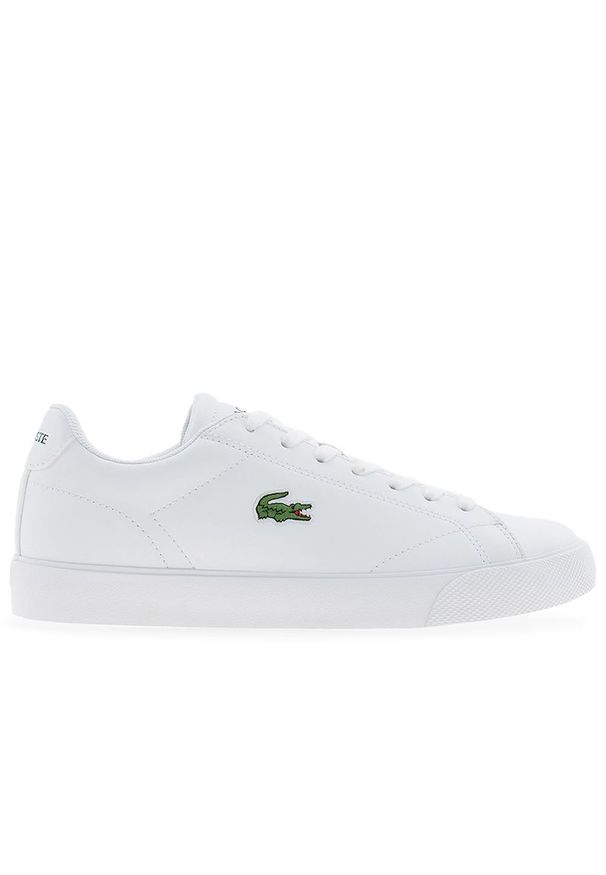 Buty damskie Lacoste Lerond Set 749CFA0037-21G - białe. Zapięcie: sznurówki. Kolor: biały. Materiał: guma, skóra. Szerokość cholewki: normalna. Sport: tenis