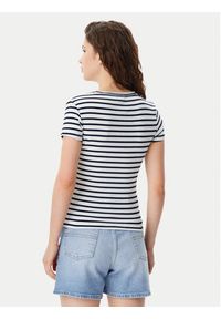 Tommy Jeans T-Shirt Essential DW0DW17385 Granatowy Slim Fit. Kolor: niebieski. Materiał: bawełna