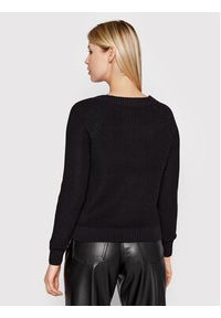 Selected Femme Sweter Sira 16077846 Czarny Regular Fit. Kolor: czarny. Materiał: bawełna