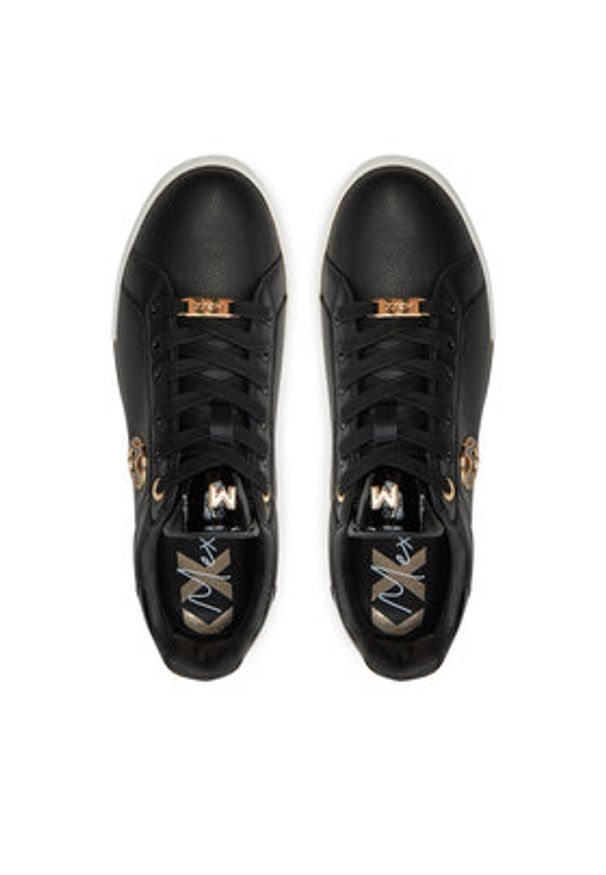 MEXX Półbuty MI001010443W Czarny. Kolor: czarny. Materiał: skóra