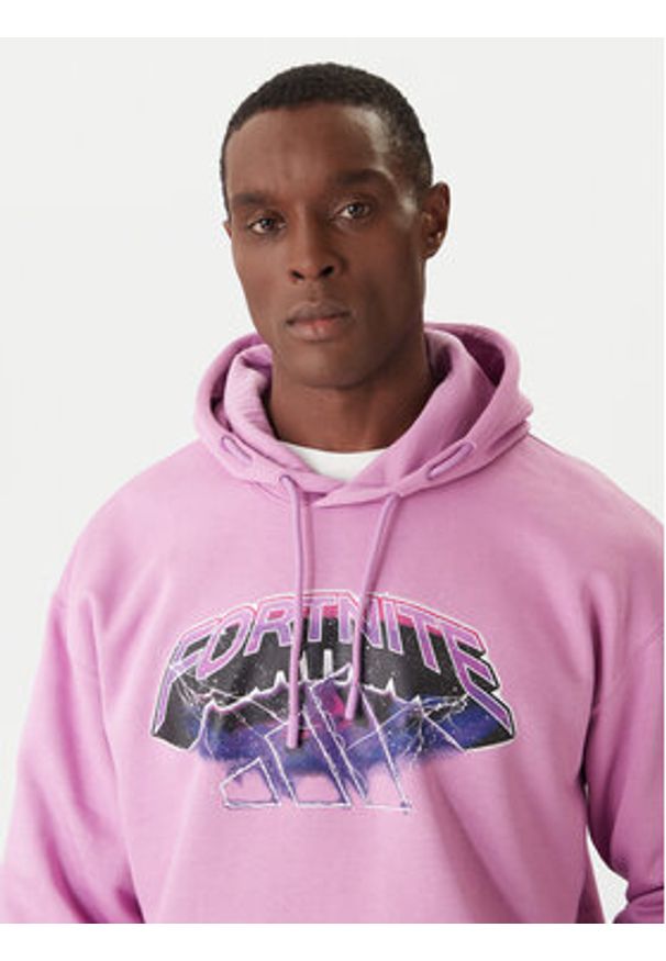 Adidas - adidas Bluza Fortnite JV8017 Fioletowy Regular Fit. Kolor: fioletowy. Materiał: bawełna