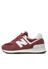 New Balance Sneakersy U574MR2 Bordowy. Kolor: czerwony. Materiał: zamsz, skóra. Model: New Balance 574 #3