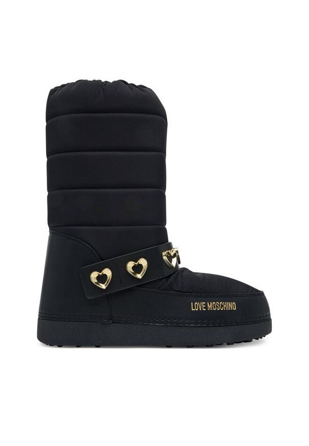 Love Moschino - Śniegowce LOVE MOSCHINO. Kolor: czarny