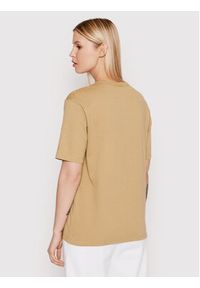 Vans T-Shirt Small VN0A5I8X Brązowy Regular Fit. Kolor: brązowy. Materiał: bawełna #4