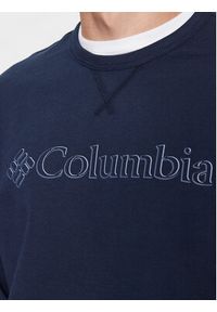 columbia - Columbia Bluza M Logo Fleece Crew Niebieski Regular Fit. Kolor: niebieski. Materiał: bawełna