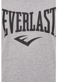 EVERLAST - Everlast t-shirt męski kolor szary. Kolor: szary. Wzór: nadruk #4