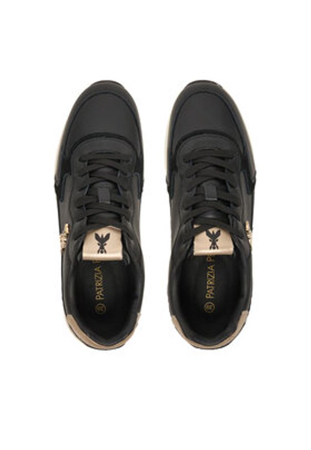 Patrizia Pepe Sneakersy PPJ917.31 Czarny. Kolor: czarny. Materiał: skóra