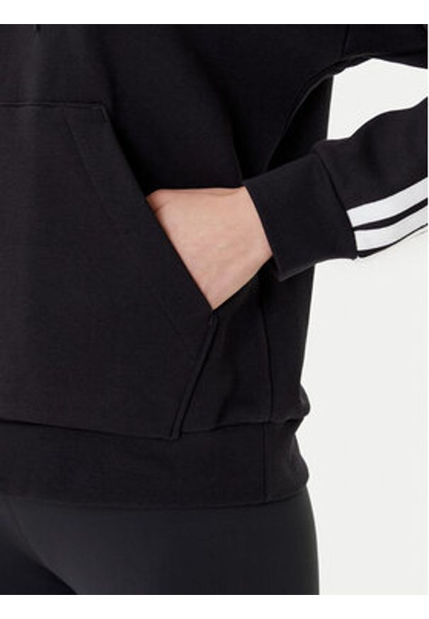 Adidas - adidas Bluza Essentials 3-Stripes JX2538 Czarny Regular Fit. Kolor: czarny. Materiał: bawełna, syntetyk