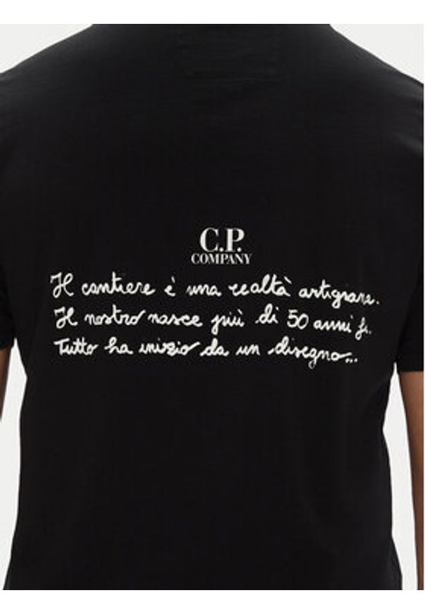 C.P. Company T-Shirt 18CMTS319A005431G Czarny Regular Fit. Kolor: czarny. Materiał: bawełna