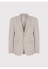 Pako Lorente - PAKO LORENTE - Jasnobrązowa dzianinowa marynarka męska. Kolor: brązowy. Materiał: dzianina #2