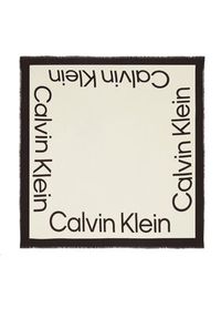 Calvin Klein Chusta Contrast Logo K60K611739 Écru #3