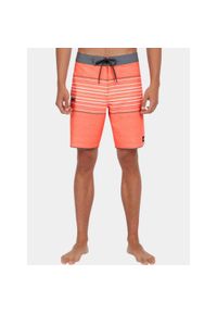 Szorty plażowe męskie O'Neill Hyperfreak Heat Stripe Scallop 18". Okazja: na plażę. Kolor: żółty, pomarańczowy, wielokolorowy