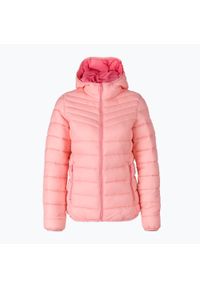 Kurtka puchowa damska CMP Fix Hood. Kolor: pomarańczowy. Materiał: puch. Sport: turystyka piesza