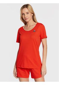Le Coq Sportif T-Shirt 2220324 Czerwony Regular Fit. Kolor: czerwony. Materiał: syntetyk #1