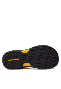 skechers - Skechers Sandały Lomell-Rip Tide 204351/BKGY Czarny. Kolor: czarny. Materiał: materiał #6
