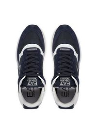 EA7 Emporio Armani Sneakersy X8X186 XK401 U473 Granatowy. Kolor: niebieski. Materiał: materiał