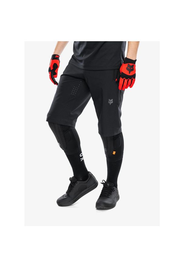 Fox Racing - Szorty rowerowe męskie Fox Defend Short. Kolor: czarny. Długość: krótkie. Sezon: lato