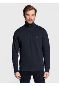 BOSS - Boss Bluza Zetrust 50468926 Granatowy Regular Fit. Kolor: niebieski. Materiał: bawełna