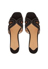 Lauren Ralph Lauren - LAUREN RALPH LAUREN Klapki Fay 802961818003 Czarny. Kolor: czarny. Materiał: skóra, zamsz #4