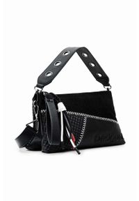 Desigual torebka kolor czarny. Kolor: czarny. Rodzaj torebki: na ramię #2