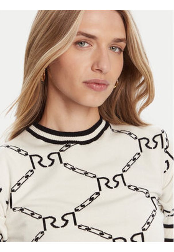 Rinascimento Sweter CFM0011924003 Beżowy Regular Fit. Kolor: beżowy. Materiał: syntetyk