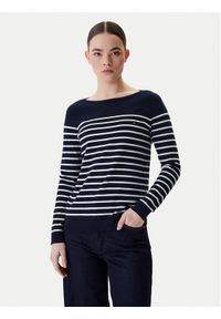 TOMMY HILFIGER - Tommy Hilfiger Sweter Heritage Boat WW0WW22046 Granatowy Regular Fit. Kolor: niebieski. Materiał: bawełna #1