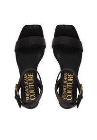 Versace Jeans Couture Sandały 80VA3S61 ZSS84 899 Czarny. Kolor: czarny. Materiał: skóra #4