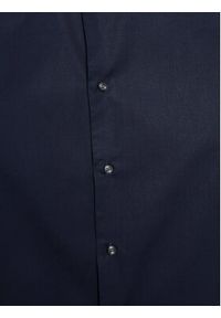 Sisley Koszula 5CNX5QL19 Granatowy Slim Fit. Kolor: niebieski. Materiał: bawełna #6