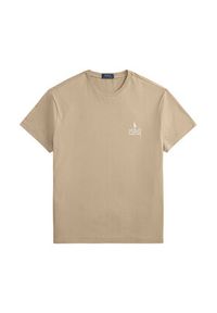 Polo Ralph Lauren T-Shirt 710981136502 Beżowy Regular Fit. Typ kołnierza: polo. Kolor: beżowy. Materiał: bawełna #3
