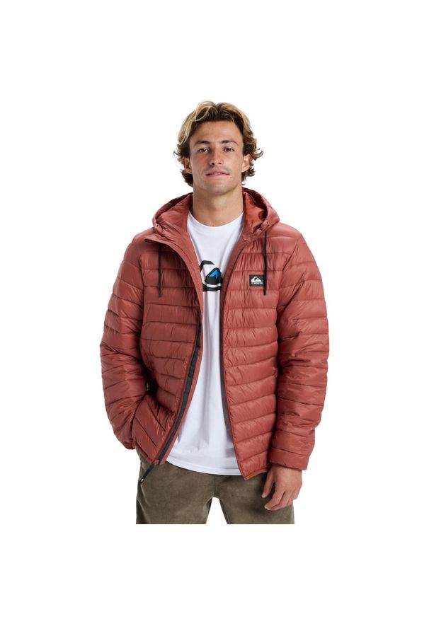Quiksilver - Kurtka ocieplająca dla Mężczyzn SCALY. Okazja: na co dzień. Kolor: wielokolorowy, beżowy, brązowy. Materiał: materiał, nylon. Styl: casual