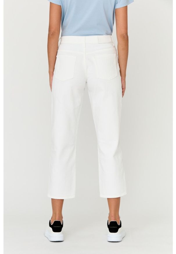 7 FOR ALL MANKIND Białe jeansy damskie THE MODERN STRAIGHT Milk, Rozmiar 27. Kolor: biały