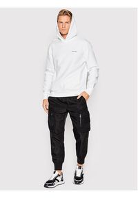 Calvin Klein Bluza Micro Logo K10K109927 Biały Regular Fit. Kolor: biały. Materiał: bawełna #4